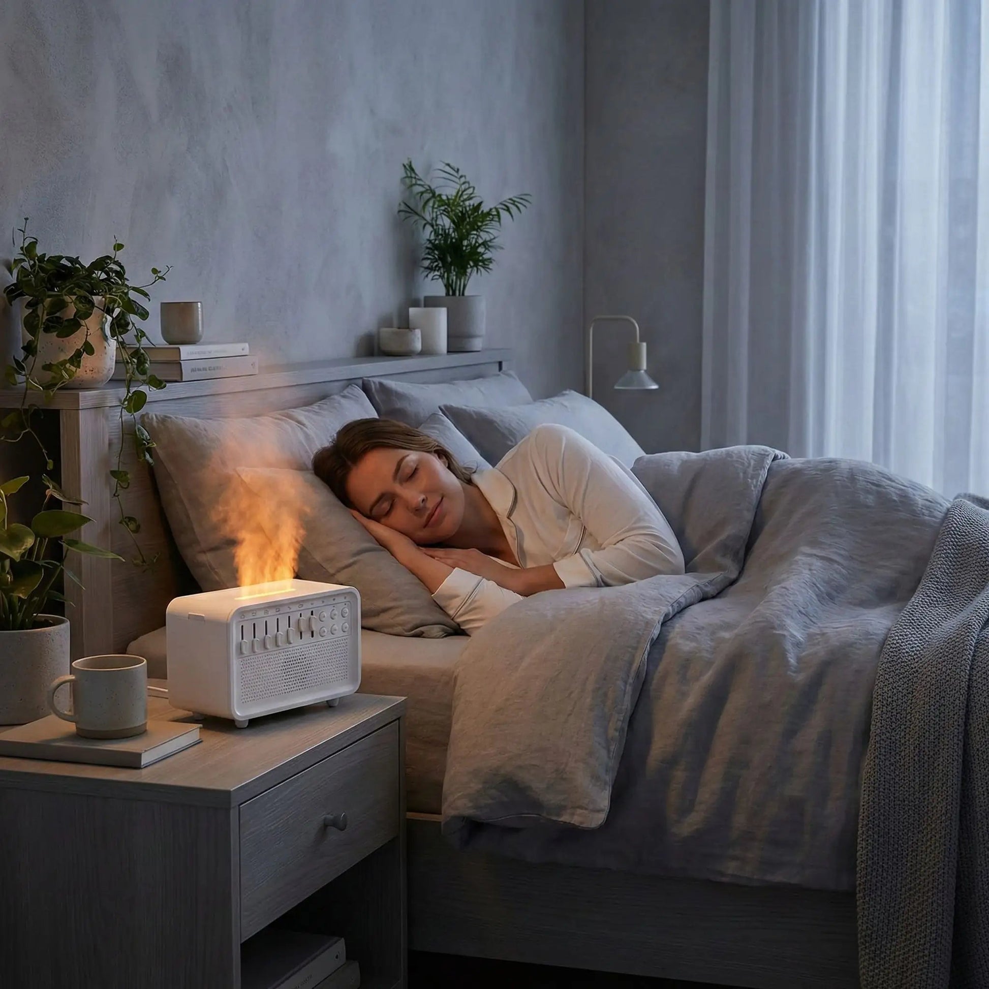 HALÖ™ 5 - en - 1 | Le Rituel Sommeil Ultime (Sons, Brume & Lumière) - Havre de Nuit