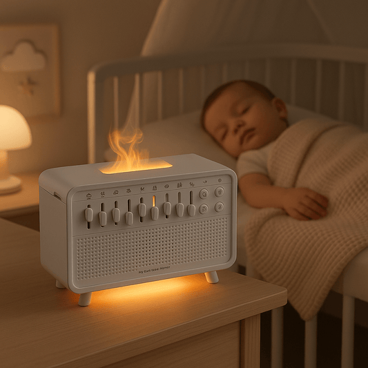 HALÖ™ Baby 4 - en - 1 | HUMIDIFICATEUR D'AIR BÉBÉ, DIFFUSEUR D'HUILES ESSENTIELLES, LUMIÈRE & SONS DE LA NATURE (Copy) - Havre de Nuit