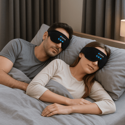 Masque de Nuit Bluetooth | SleepSonic™ - Havre de Nuit