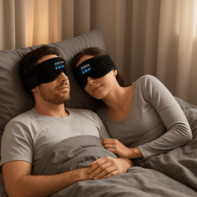 Masque de Nuit Bluetooth | SleepSonic™ - Havre de Nuit