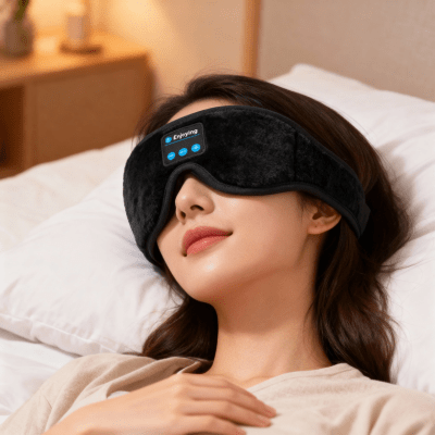Masque de Nuit Bluetooth | SleepSonic™ - Havre de Nuit