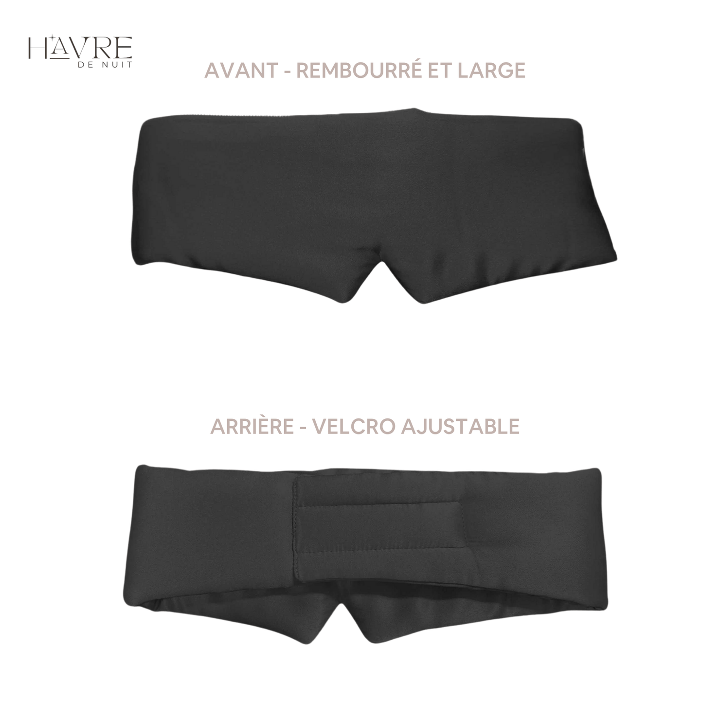MASQUE DE SOMMEIL 100% SOIE | SilkyMask™ - Havre de Nuit