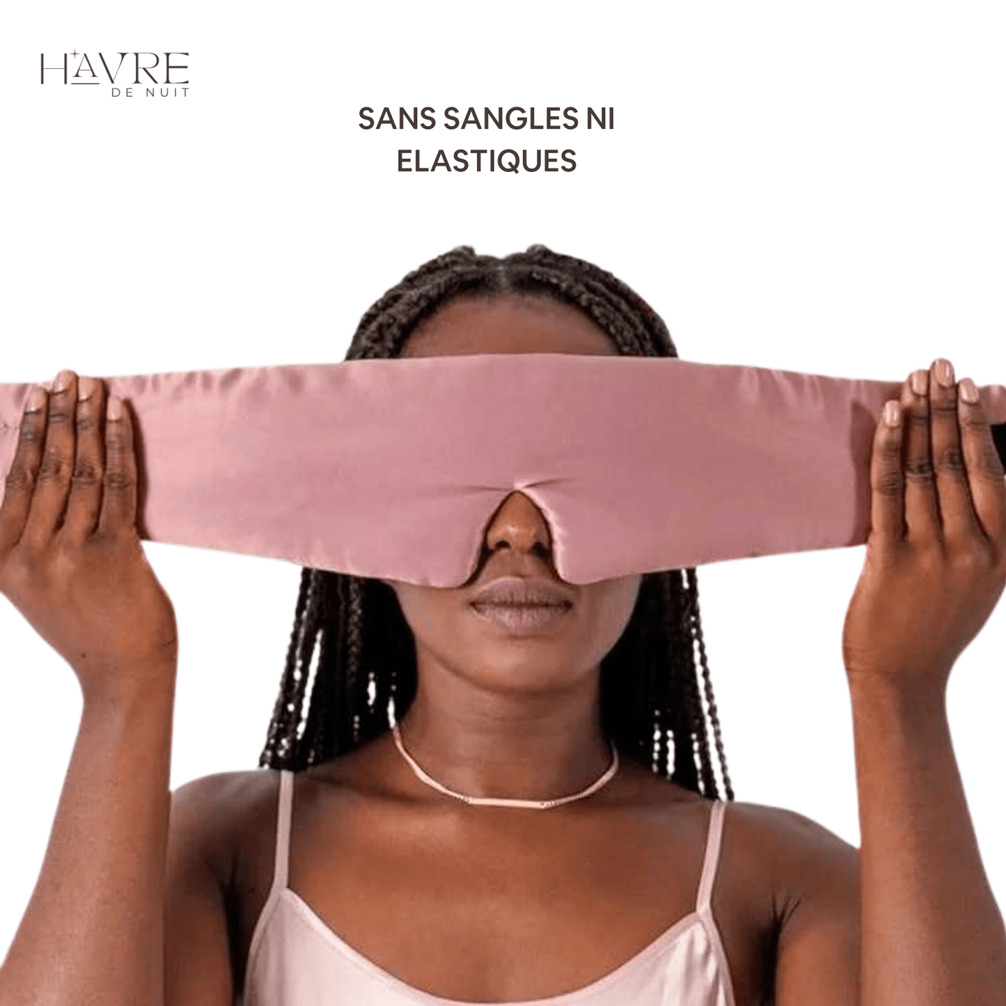 MASQUE DE SOMMEIL 100% SOIE | SilkyMask™ - Havre de Nuit