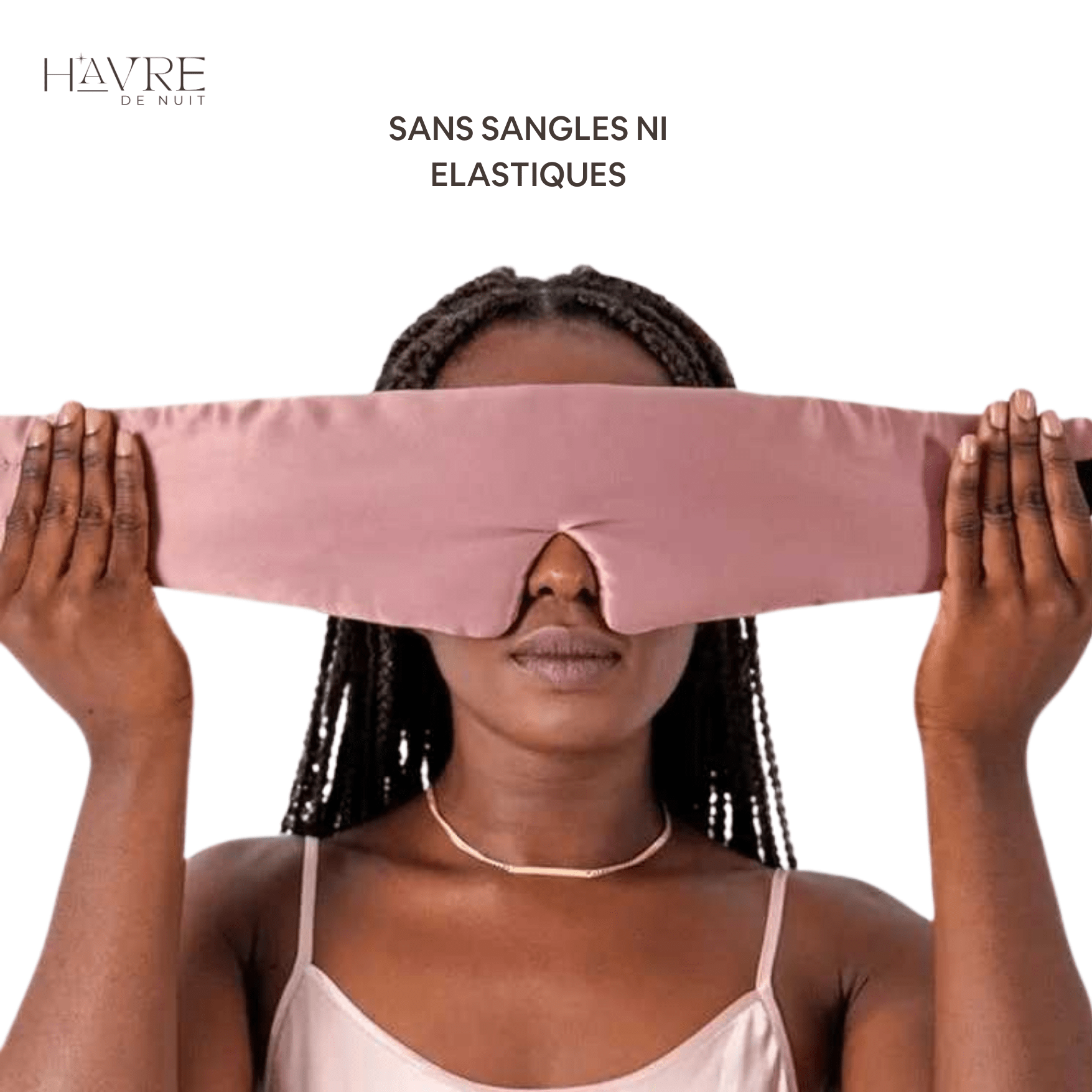 MASQUE DE SOMMEIL 100% SOIE | SilkyMask™ - Havre de Nuit