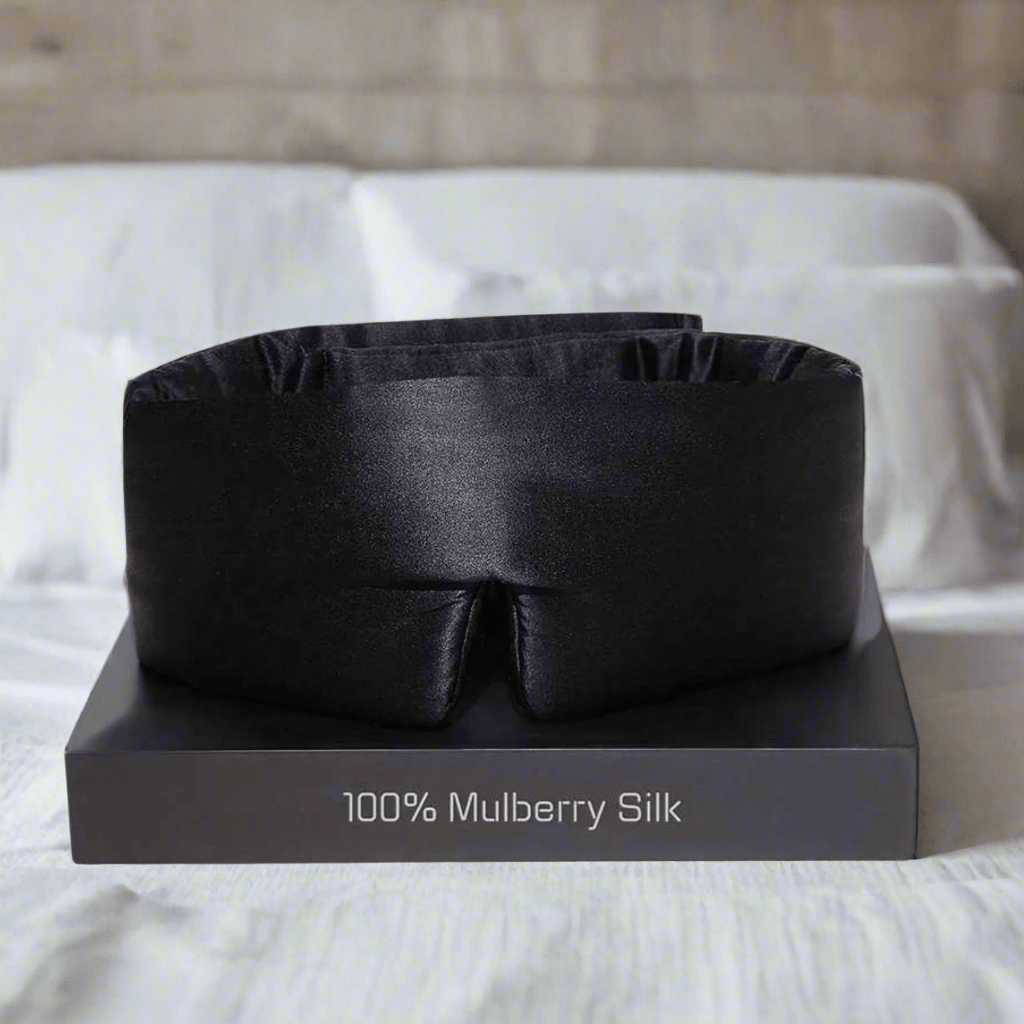 MASQUE DE SOMMEIL 100% SOIE | SilkyMask™ - Havre de Nuit