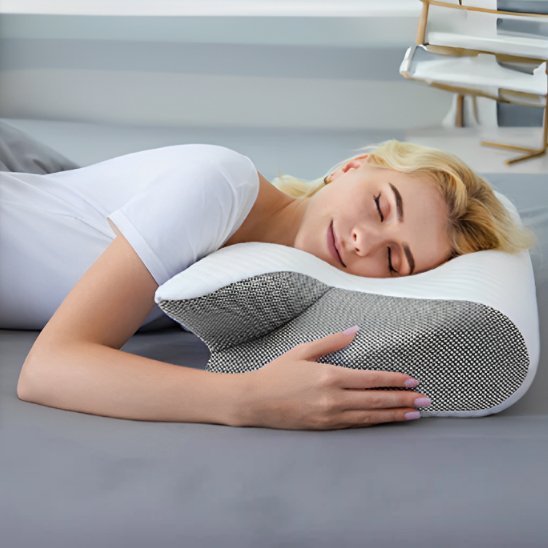 Oreiller ergonomique | ErgoPro™ - Havre de Nuit