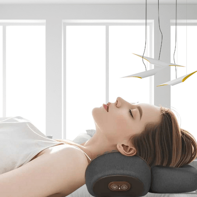 OREILLER MEMOIRE DE FORME | CerviPro™ Massant et Chauffant - Havre de Nuit