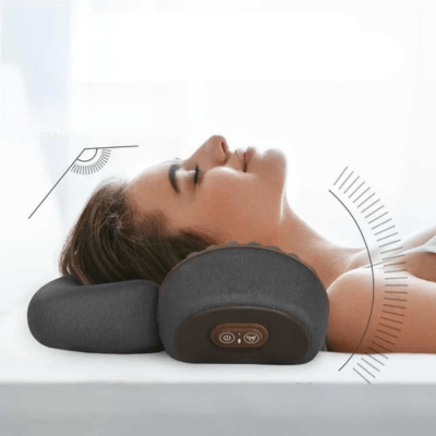 OREILLER MEMOIRE DE FORME | CerviPro™ Massant et Chauffant - Havre de Nuit