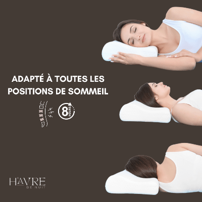 OREILLER MEMOIRE DE FORME | SleepWell™ - Havre de Nuit