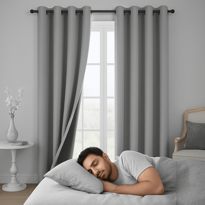 RIDEAU OCCULTANT | BLACKOUT GREY™ - Havre de Nuit