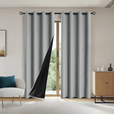 Rideau Occultant - SunProtectionCurtains™ - Gris - Havre de Nuit