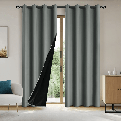 Rideau Occultant - SunProtectionCurtains™ - Gris Foncé - Havre de Nuit