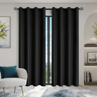 Rideau Occultant - SunProtectionCurtains™ - Noir - Havre de Nuit