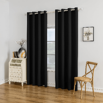 Rideau Occultant - SunProtectionCurtains™ - Noir - Havre de Nuit