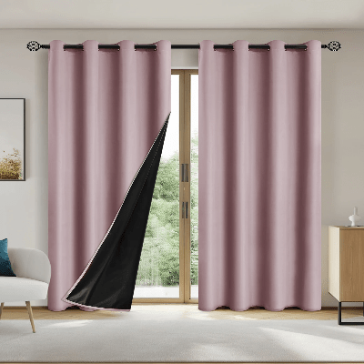 Rideau Occultant - SunProtectionCurtains™ - Rose - Havre de Nuit