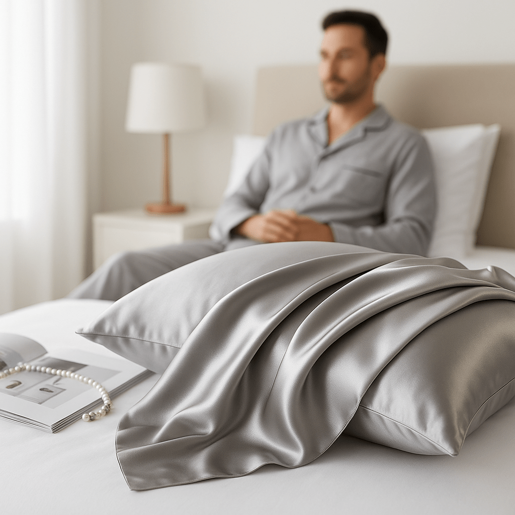 TAIE D'OREILLER EN SOIE | NOCTEA™ - Havre de Nuit